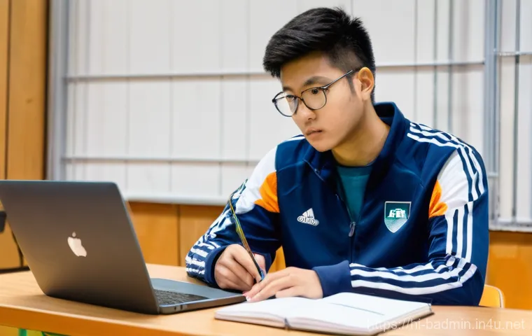 배드민턴 레슨 후 복습 방법 - **Prompt 2: Dynamic Shadow Practice for Badminton Perfection**
    "A male badminton player, in his ...