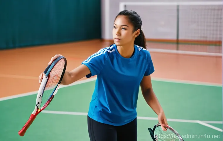 배드민턴과 스쿼시 비교 - **Intense Squash Match in a Modern Court**
"A powerful female squash player, late twenties, lung... 배드민턴과 스쿼시 비교 - **Intense Squash Match in a Modern Court**
"A powerful female squash player, late twenties, lung...